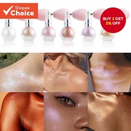 Julystar 3.5g Natural Pearlescent Fine Shine Brightening Lasting Gloss Fine Pink Highlighter Spray L