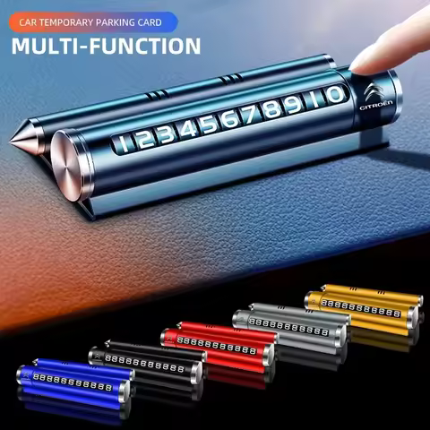 Car Temporary Parking Card Parking Phone Number Plate For Citroen C1 C2 C3 C4 C5 C6 C8 C4L DS3 DS4 D