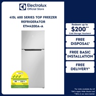 Electrolux ETM4200A-A 415L 600 Series Top Freezer Refrigerator, Silver 2-Door Fridge With 2 Years Wa