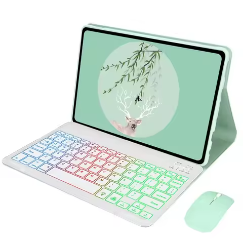 Funda Keyboard Case For Xiaomi Redmi Pad SE 11 inch Rainbow Backlit Teclado For Redmi Pad SE 2023 Ke