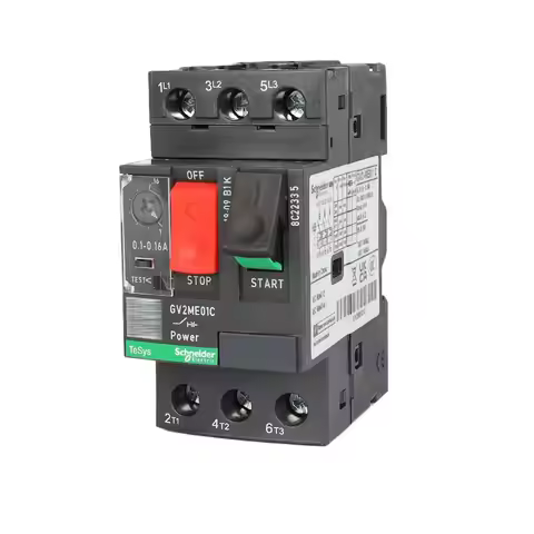Schneider Electric Circuit Breakers GV2ME01/2/3/4/5/6/7/8/10/20/21/22/32C Motor Circuit Breakers