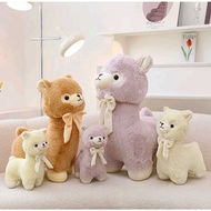 Ready Stock Alpaca Doll Plushie Cute Llama Doll Plushie Cute White Stuffed Toys Ribbon