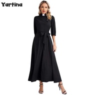 Womens Church Clergy Gown Minister Role Play Theme Party Outfit Liturgical Robe 3/4 Sleeve Swing
