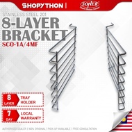 SONER 8-Layer Bracket for SCO-1A / SCO-4MF (435x315mm) Stainless Steel Modified Shelf Set Convection Oven Convert 8 Tray