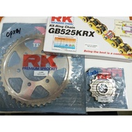 Z1000/Z900/VERSYS1000 RK SPROCKET SET (GOLD 525KRX-120)