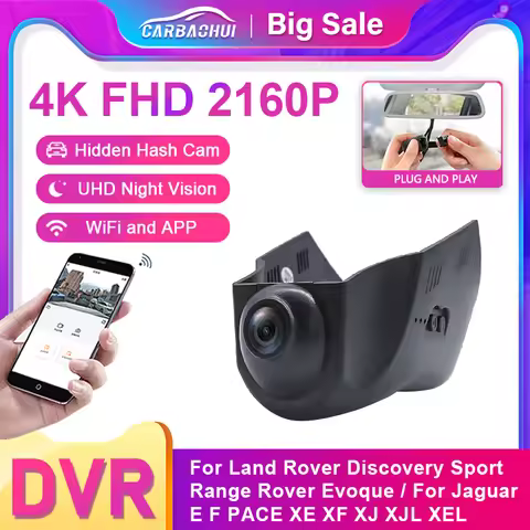 New! 4K Plug and play Car DVR Camera Dash Cam For Land Rover Discovery Sport Range Rover Evoque Jagu