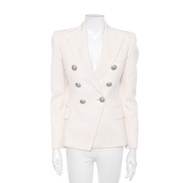 Balmain cream beige double-breasted Suit Jacket 米白色西裝褸西裝外套 (non theory club monaco)