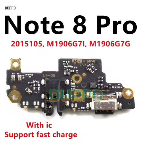 USB Charging Port Board Connector Jack Dock Flex Cable For Xiaomi Redmi Note 8 Pro 8Pro 18W