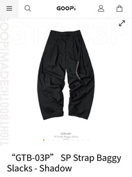 TIGHTBOOTH GTB-03P SP Strap Baggy Slacks - Shadow (size 1)