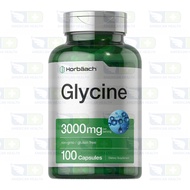 Horbaach Glycine 3000mg Glycine Supplement (100 Capsules)