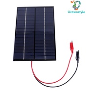 8W 18V Portable Solar Panel Waterproof Solar Charging Panel with Clip Mini Small Solar Panel Module 