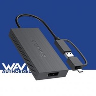 WAVLINK USB 3.0 至 DisplayPort 4K 顯示器轉接器 Thunderbolt 3/4 相容 3840x2160@30Hz WL-UG7601DPC