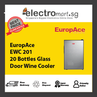 EuropAce EWC 201 20 Bottles Glass  Door Wine Cooler