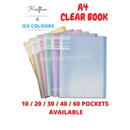 [ ICE COLOUR CLEAR BOOK ] A4 KIDARIO PP FANCY ICE COLOUR CLEAR BOOK / PP CLEAR HOLDER A4 / A4 PP DIS