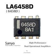 LA6458D 6458D ไอซี ออปแอมป์ High-Performance Dual Operational Amplifiers (Op-Amp) IC Sanyo Japan