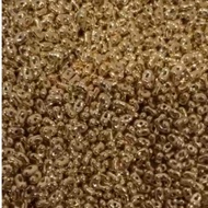 亮金色花生串珠3x6 Bright gold peanut beads 3x6