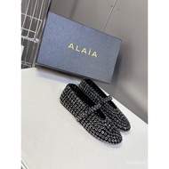 ALAIA 2025 Spring Summer New Style Round Toe Flat Ballet Shoes