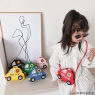 Beg Kanak-Kanak Budak Lelaki Kereta PolisPUBeg Kulit Dompet Duit Budak Lelaki Messenger Bag Beg Buda