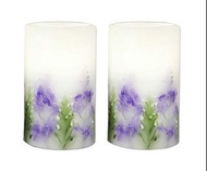 Brand New: Laura Ashley Décor LED Candles - Lavender Style with Timer (LED 環保蠟燭套裝 - 薰衣草)