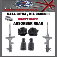 KYB RS ULTRA SAME QHUK QUALITY NAZA CITRA , KIA CAREN II ABSORBER REAR HEAVY DUTY +MOUNTING + BOOT S