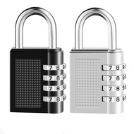 Code lock made of anti-rust stainless steel alloy, sturdy 4-digit lock 6.5*3.2 cm