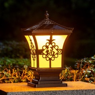 [in stock] Solar Pillar Light Outdoor Garden Light Villa Garden Gate Pillar Light Door Pillar Light 