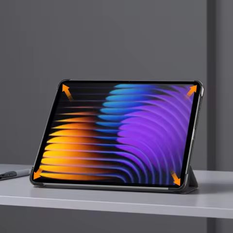 Smart Case For Xiaomi Pad 7 Pro 11.2 inch PU Leather Tri-Folding Stand Magnetic Tablet Cover for Xia
