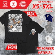 ONE PIECE Luffy Gear 5 Streetwear Anime Cartoon Microfiber Dri-Fit Polyester Short Sleeve Baju T-Shi