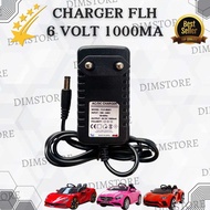 CHARGER FLH MOBIL AKI MAINAN ANAK 6 VOLT 1000mA CASSAN MOBIL REMOT AKI PLIKO PMB UNIKID YUKITA PASIF