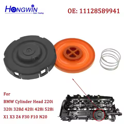 LR164405 Engine PCV Valve Cover Membrane For BMW 1 2 3 4 5 X1 X3 N47N B47 N47S1 418d 420d 420dX MINI