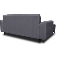 3-Seater Fabric Sofa with Stool