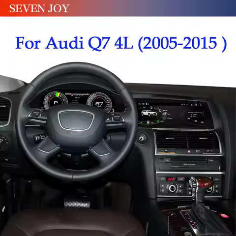 For Audi Q7 4L 2005-2015 Car Dashboard LCD Digital Instrument Dual Screen Car Radio CarPlay Android 