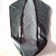 Kulit jok/ Custom jok/ Sarung jok motor TRAIL KAWASAKI KLX HITAM ABU bahan ORIGINAL