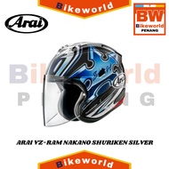 ARAI VZ-RAM NAKANO SHURIKEN SILVER [BIKEWORLD PENANG]