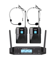Wireless Lavalier Microphone G-MARK GD1.4 UHF Professional Headset Clip Mic Bodypack Frequency Adjus