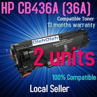 2units CB436A 36A 436 36 CB436 CB 436A Compatible Toner M1522 M1120