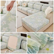 Cooling Ice Silk Elastic Anti-Slip Sofa Cover Full Coverage Couch Cushion Universal Covers Summer
