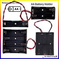 AA Battery Holder 1 / 2 / 3 / 4 Slots Battery AA Holder with Wire Lead
