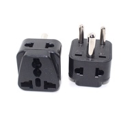 Small South Africa India Travel Plug Adapter, Convert Universal Outlet To South Africa 3 Round Pins 