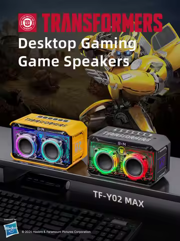 Transformers Bluetooth speaker,2600mAh Battery,52mm Speaker Driver,Versatile Connectivity For IOS/WI