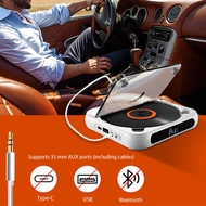 1200 Mah Battery CD Player LCD Screen Bluetooth-Compatible Personal CD Player USB AUX Playback Memory Function Gift For Students