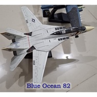 US F-14 Tomcat Jolly Rogers Multi-Role Fighter Aircraft + Cool Stand - Block Model DIY 1/72 - Milita