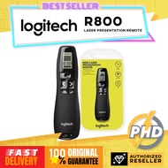 Logitech Professional Presenter R800, Wireless Presentation Clicker Remote with Green Laser Pointer 