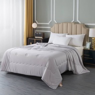 [New Collection] ผ้าห่มไหมเย็น Cool quilt/Air Conditioner Quilt by hilton สีพื้น ขนาด 7 ฟุต ผ้าห่มเย