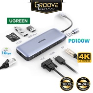 UGREEN 9 IN 1 USB C Hub 4K 60Hz HDMI DP VGA USB 3.0 RJ45 SD TF USB C PD Charging For Macbook Mateboo