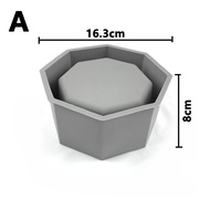 u2y7 1PC Clay Flowerpot Flower Pot Mold Large Size Silicone Mold Flower Pot Concrete Cement Craft DIY Aromatherapy Home Supplies