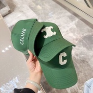 Celine 男女同款cap帽 綠色系