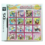 520 in 1 DS Game Card Cartridge Video Game Console Card suitable for NDS/2DS/NDSL/NDSI/3DS/3DSLL/3DS