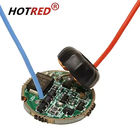 LED Flashlight Driver 10W30W Constant Current Driver DC3-3.7V 3A 5A 8A 20mm22mm Board For XML2 T6 XH