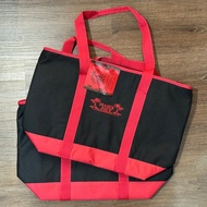 Trader Joe's Tote Bag Black Red 1